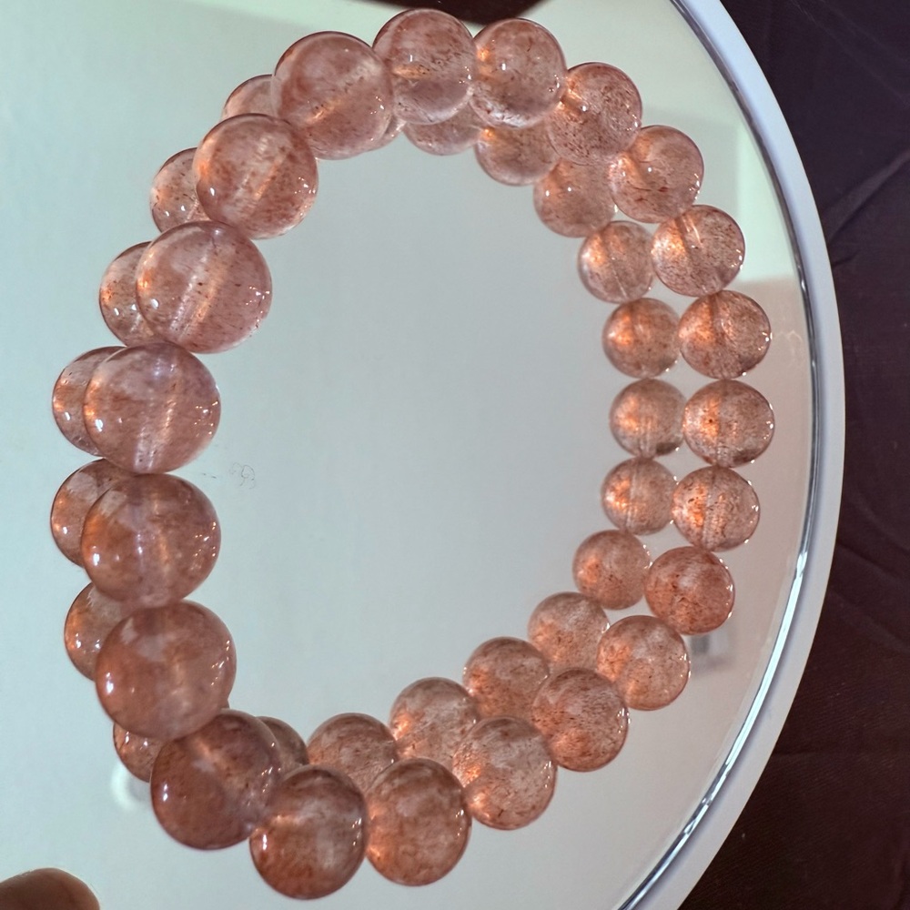 Elegant Pink Beaded Bracelet